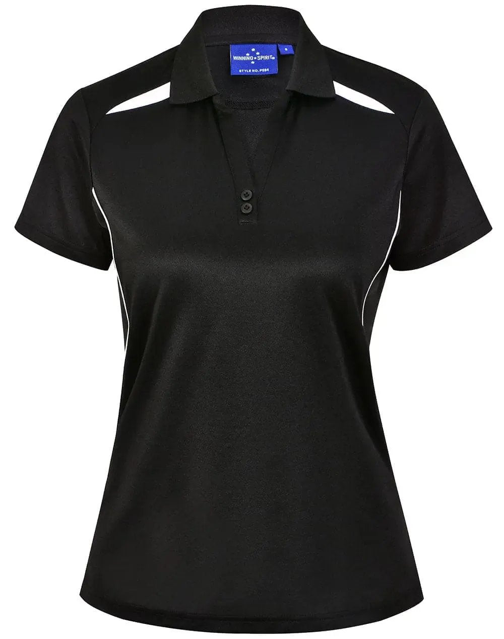 Winning Spirit Women's Sustainable Poly-Cotton Contrast Polo PS94